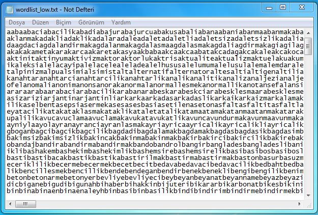 wordlist
